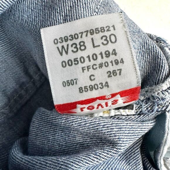 Levi’s 501xx Button Fly Blue Denim Y2K Jeans Men’s 36 x 30 Read - Picture 9 of 12